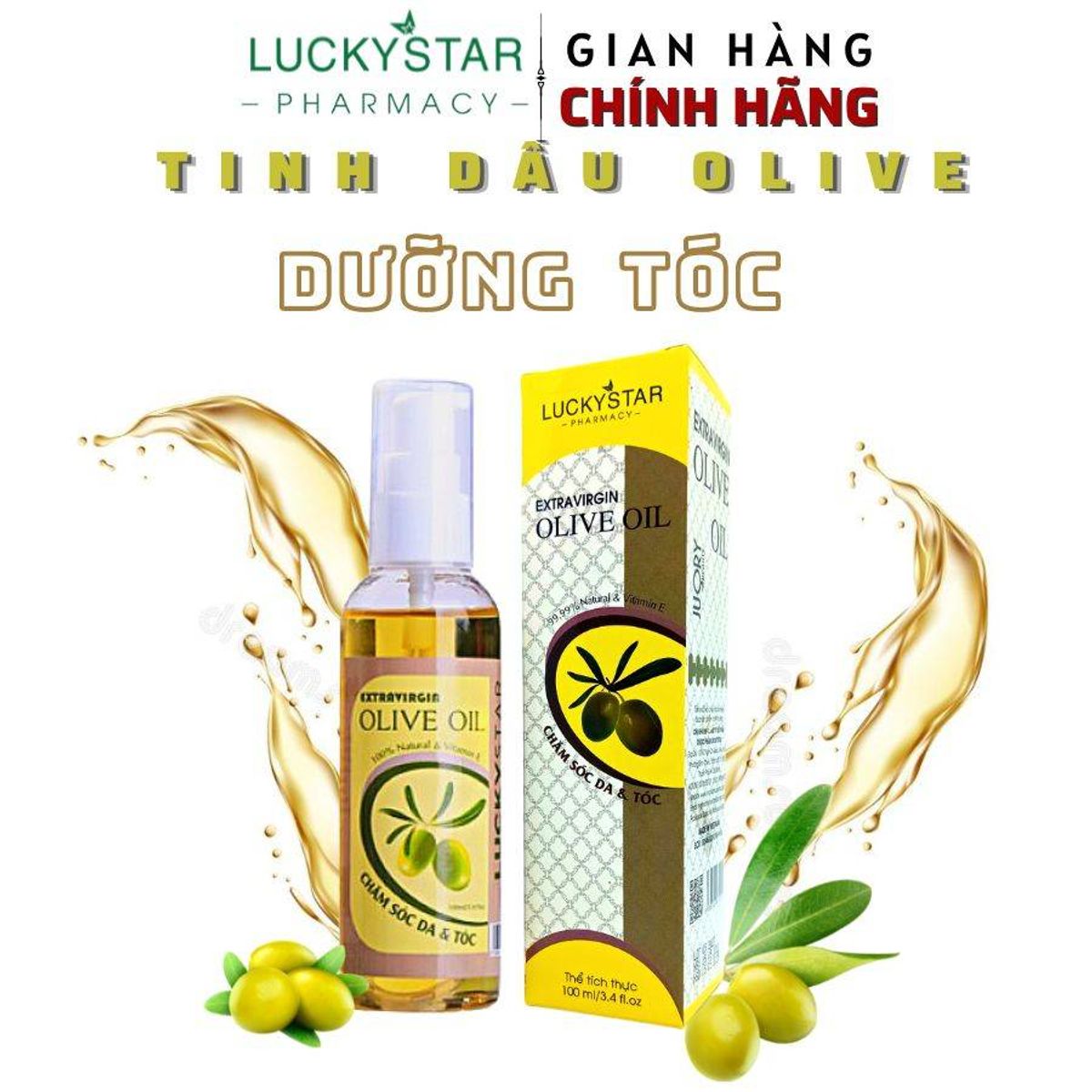 Tinh Dầu Olive Lucky Star 100ml