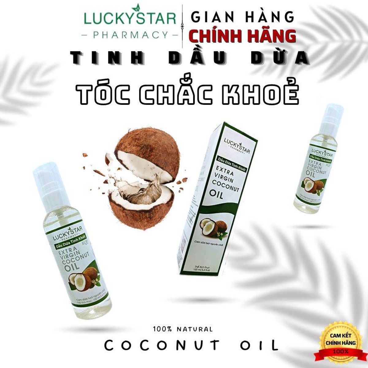 Tinh Dầu Dừa Nguyên Chất Lucky Star 100ml
