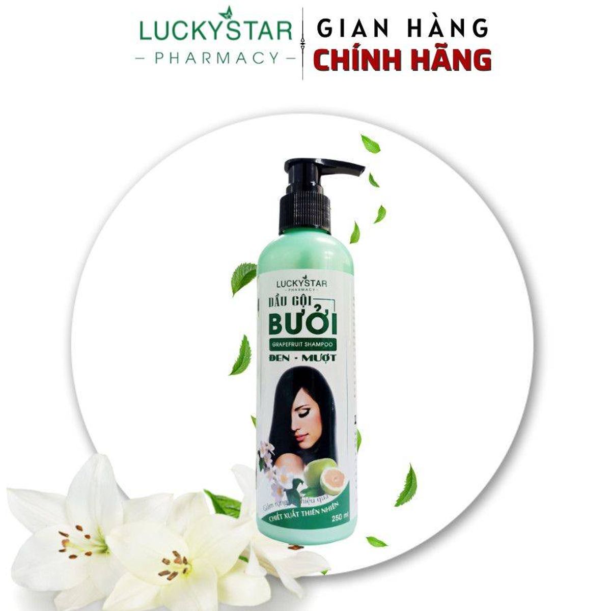 Dầu Gội Tinh Dầu Bưởi Lucky Star – 250ml